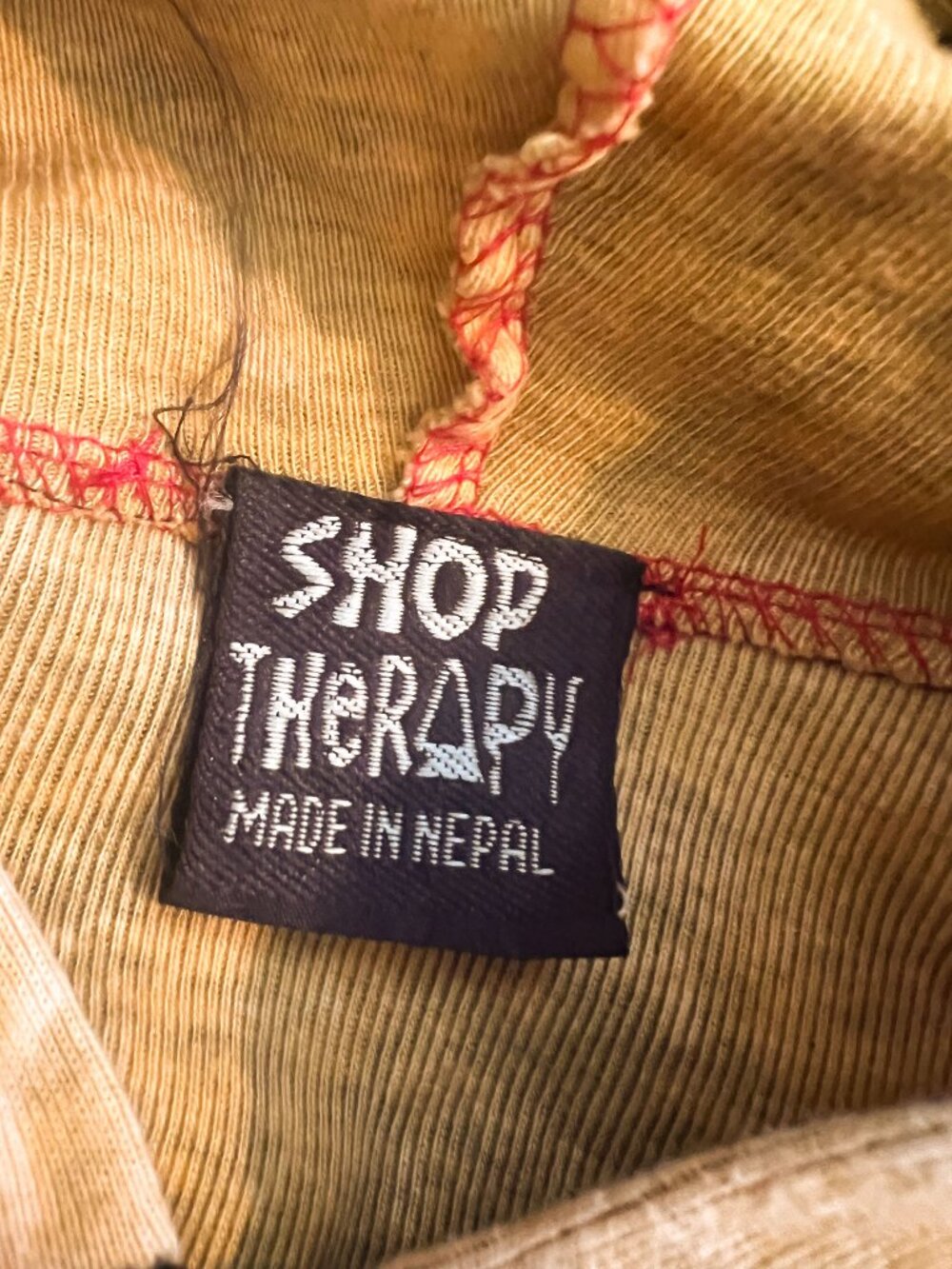 Boho Patchwork Reggae Shop Therapy Rave Hoodie Large - Picture 7 of 9